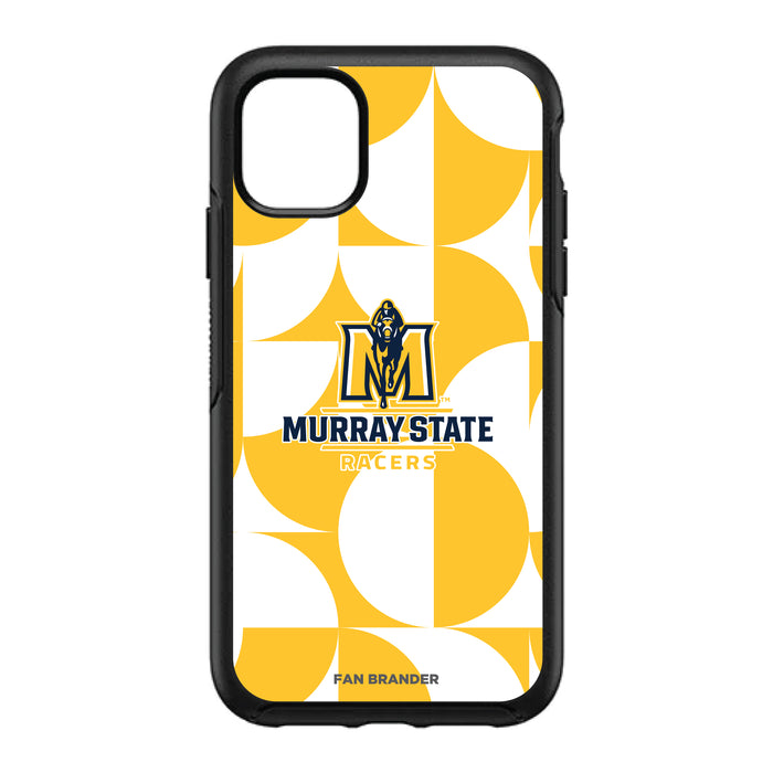 OtterBox Black Phone case with Murray State Racers Primary Logo on Geometric Circle Background