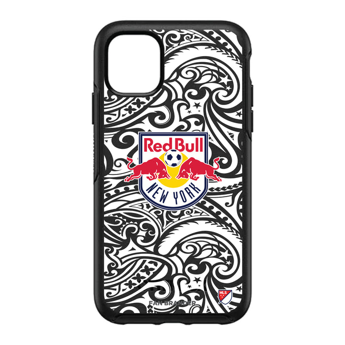 OtterBox Black Phone case with New York Red Bulls Primary Logo With Black Tribal
