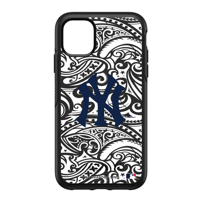 OtterBox Black Phone case with New York Yankees Primary Logo With Black Tribal
