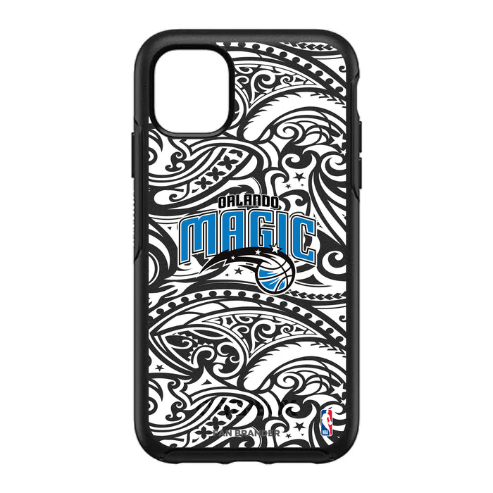 OtterBox Black Phone case with Orlando Magic Primary Logo With Black Tribal