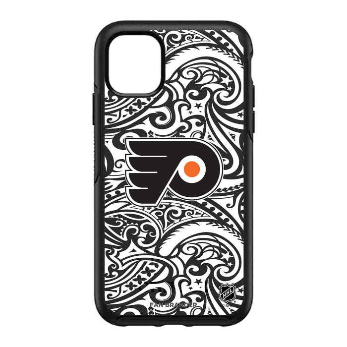 OtterBox Black Phone case with Philadelphia Flyers Primary Logo With Black Tribal