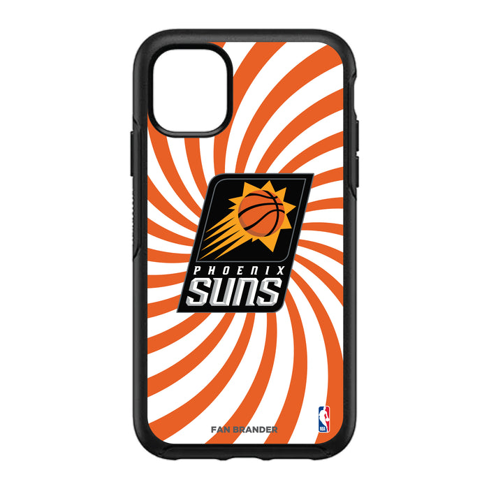 OtterBox Black Phone case with Phoenix Suns Primary Logo With Team Groovey Burst