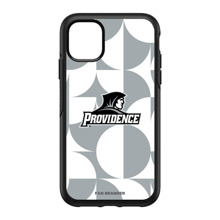 OtterBox Black Phone case with Providence Friars Primary Logo on Geometric Circle Background