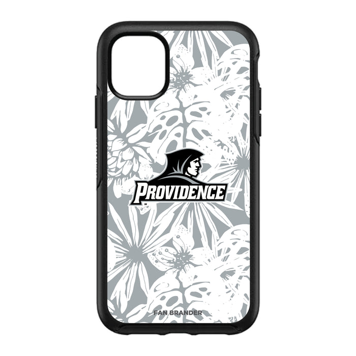 OtterBox Black Phone case with Providence Friars Primary Logo With Team Color Hawain Pattern