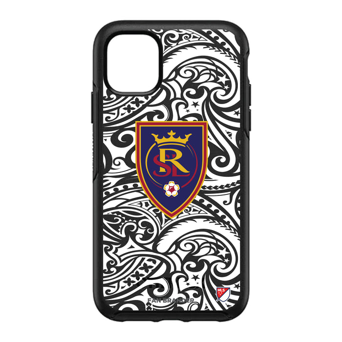 OtterBox Black Phone case with Real Salt Lake Primary Logo With Black Tribal
