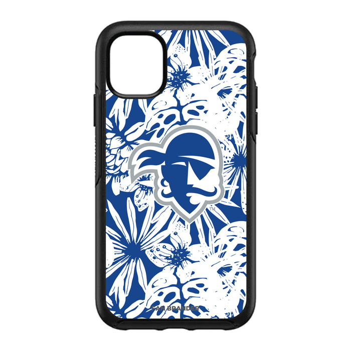 OtterBox Black Phone case with Seton Hall Pirates Primary Logo With Team Color Hawain Pattern