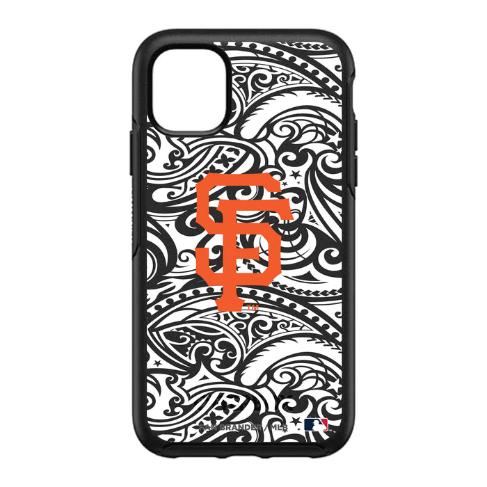 OtterBox Black Phone case with San Francisco Giants Primary Logo With Black Tribal