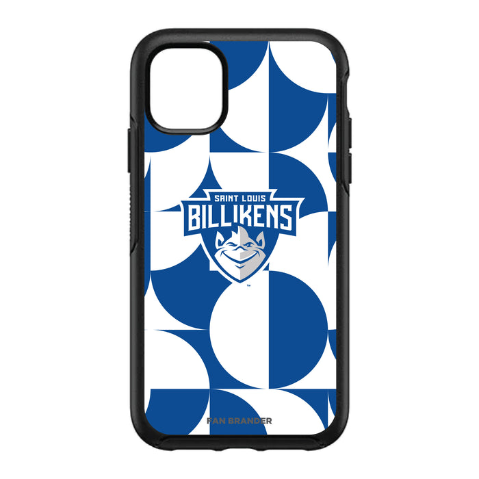 OtterBox Black Phone case with Saint Louis Billikens Primary Logo on Geometric Circle Background