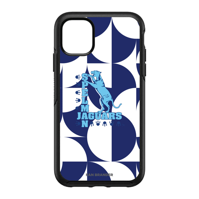 OtterBox Black Phone case with Spelman College Jaguars Primary Logo on Geometric Circle Background