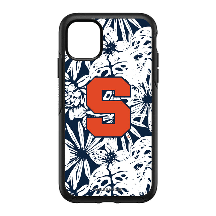 OtterBox Black Phone case with Syracuse Orange Primary Logo With Team Color Hawain Pattern