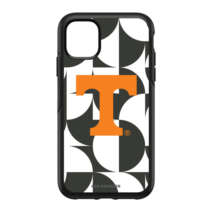 OtterBox Black Phone case with Tennessee Vols Primary Logo on Geometric Circle Background
