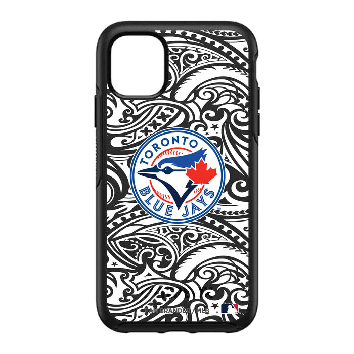 OtterBox Black Phone case with Toronto Blue Jays Primary Logo With Black Tribal
