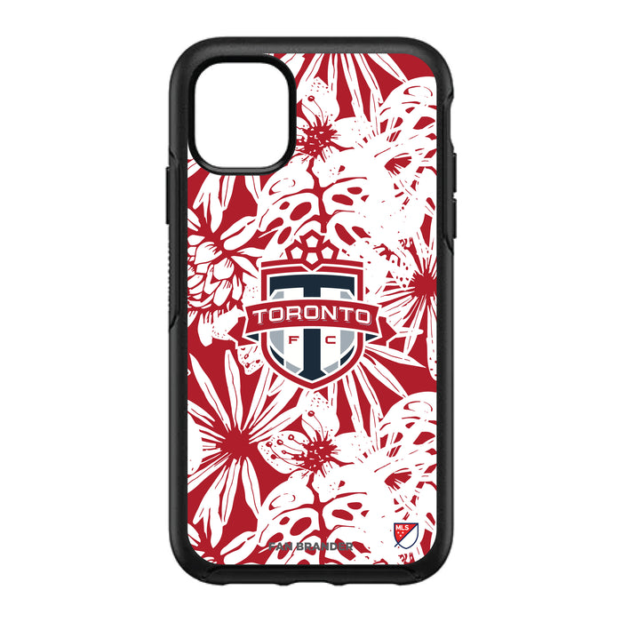 OtterBox Black Phone case with Toronto FC Primary Logo With Team Color Hawain Pattern