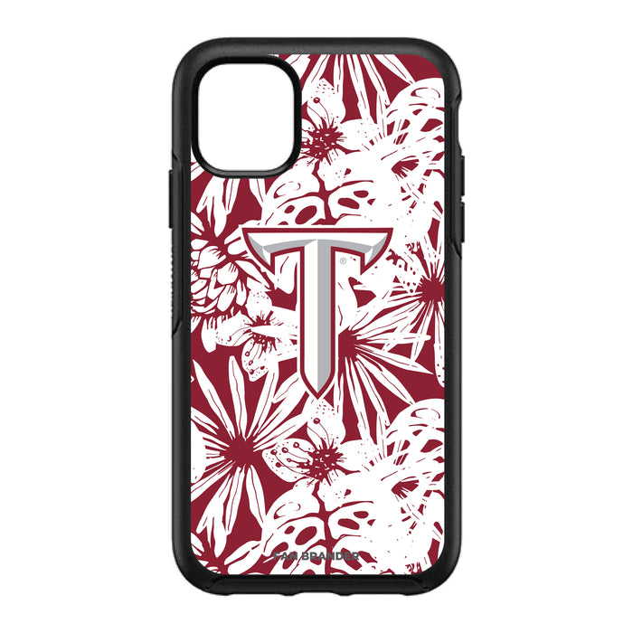 OtterBox Black Phone case with Troy Trojans Primary Logo With Team Color Hawain Pattern