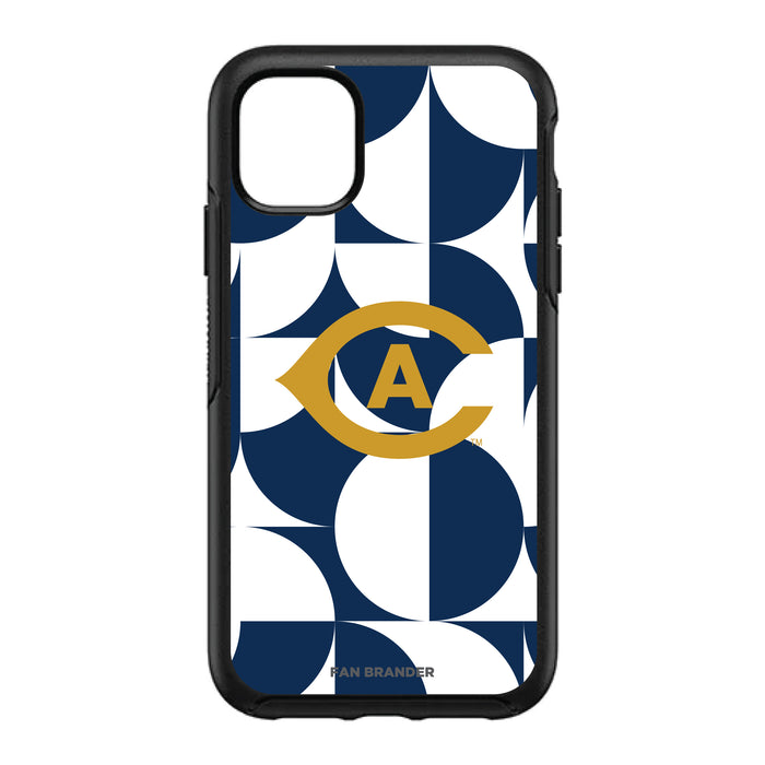 OtterBox Black Phone case with UC Davis Aggies Primary Logo on Geometric Circle Background