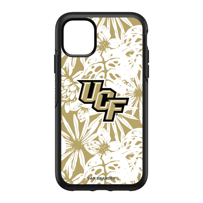 OtterBox Black Phone case with UCF Knights Primary Logo With Team Color Hawain Pattern