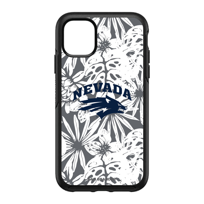 OtterBox Black Phone case with Nevada Wolf Pack Primary Logo With Team Color Hawain Pattern