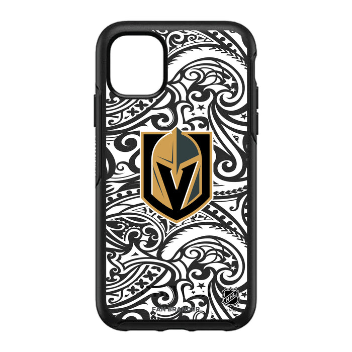 OtterBox Black Phone case with Vegas Golden Knights Primary Logo With Black Tribal