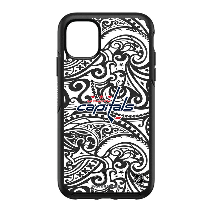 OtterBox Black Phone case with Washington Capitals Primary Logo With Black Tribal