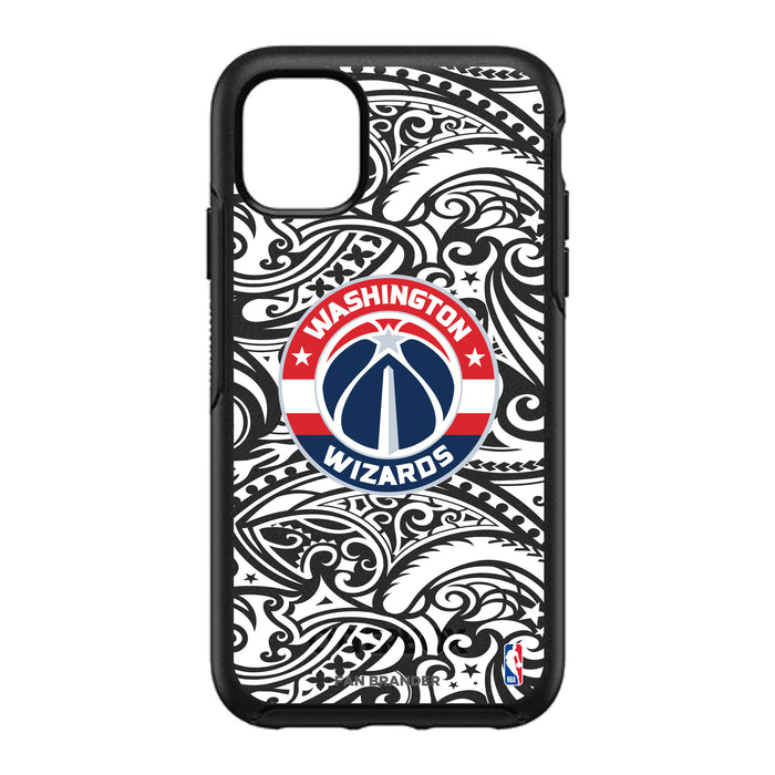 OtterBox Black Phone case with Washington Wizards Primary Logo With Black Tribal