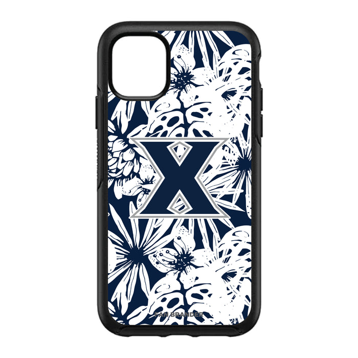 OtterBox Black Phone case with Xavier Musketeers Primary Logo With Team Color Hawain Pattern
