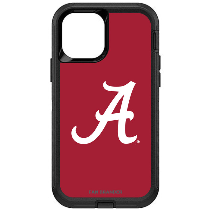 OtterBox Black Phone case with Alabama Crimson Tide Alabama A With Team Background