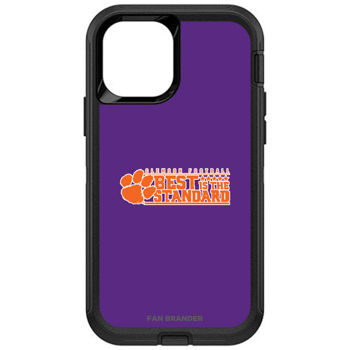 OtterBox Black Phone case with Clemson Tigers Best Standard With Team Background