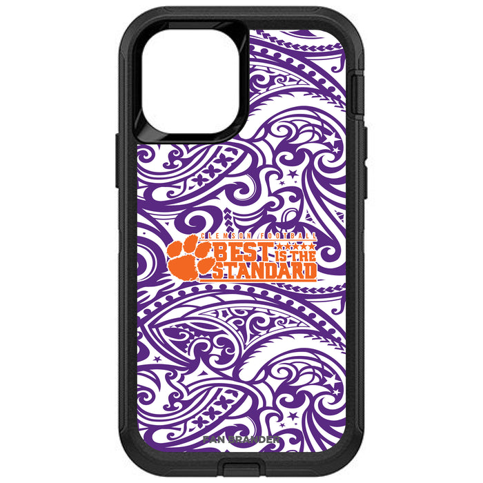 OtterBox Black Phone case with Clemson Tigers Best Standard With Urban Camo Background