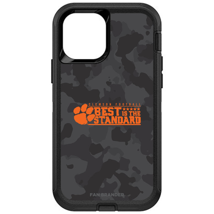 OtterBox Black Phone case with Clemson Tigers Best Standard with Team Color Tribal