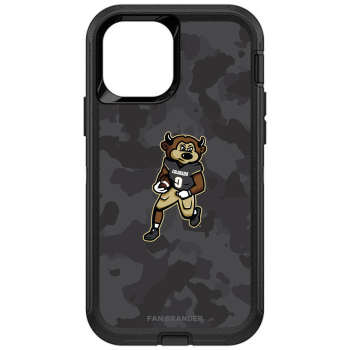 OtterBox Black Phone case with Colorado Buffaloes Ralphie Football with Team Color Tribal