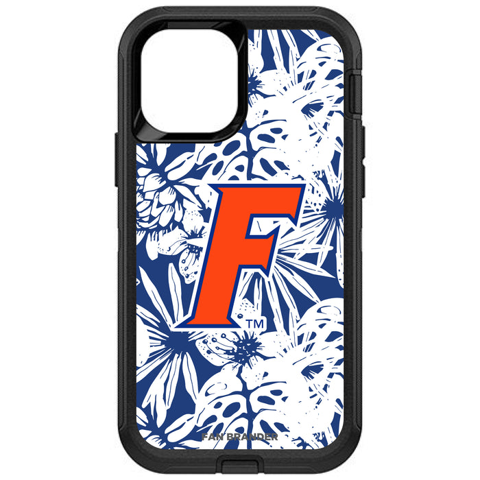 OtterBox Black Phone case with Florida Gators F Logo with Team Color Hawain Pattern