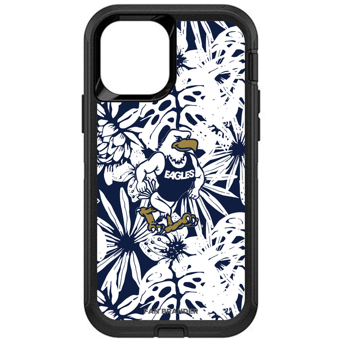 OtterBox Black Phone case with Georgia Southern Eagles Strutting Eagle with Team Color Hawain Pattern