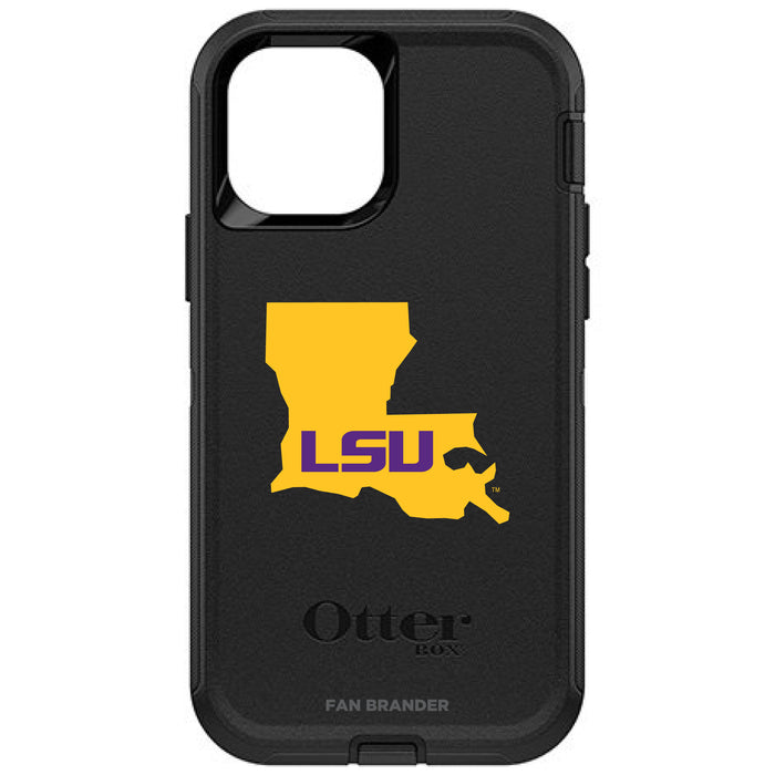 OtterBox Black Phone case with LSU Tigers State Design