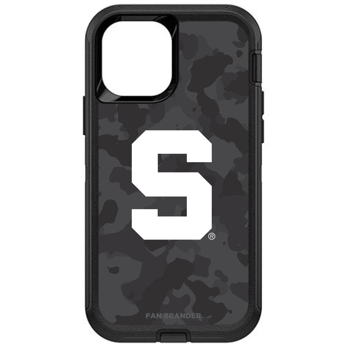 OtterBox Black Phone case with Michigan State Spartans Block S with Team Color Tribal