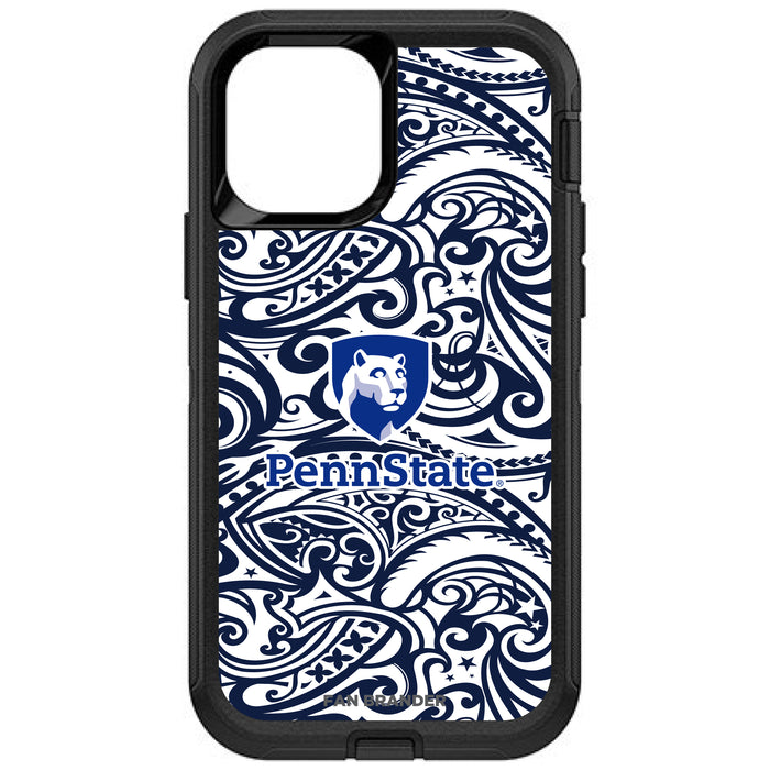 OtterBox Black Phone case with Penn State Nittany Lions Shield With Urban Camo Background