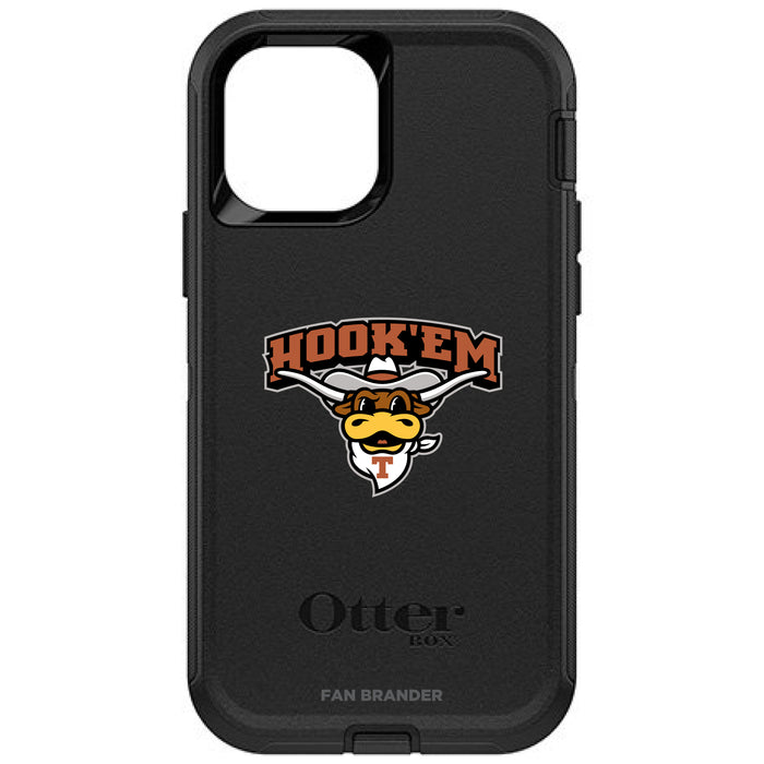 OtterBox Black Phone case with Texas Longhorns  Hook EM