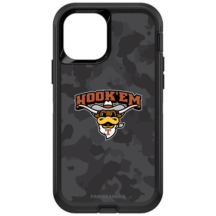 OtterBox Black Phone case with Texas Longhorns  Hook EM with Team Color Tribal