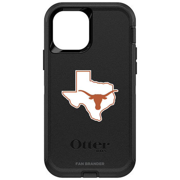 OtterBox Black Phone case with Texas Longhorns  State Design