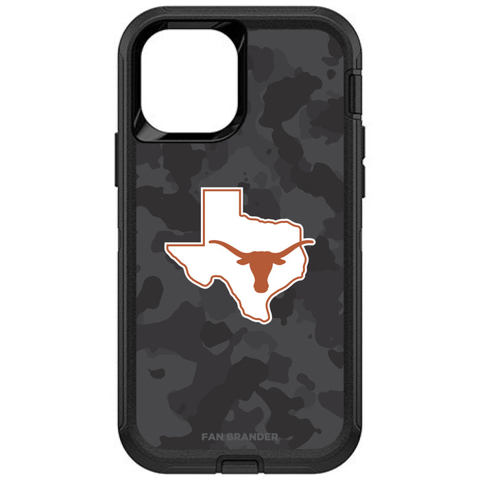 OtterBox Black Phone case with Texas Longhorns  State Design Urban Camo