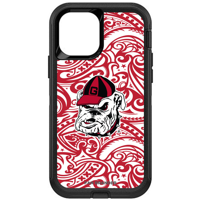 OtterBox Black Phone case with Georgia Bulldogs Georgia Bulldog with Team Color Tribal