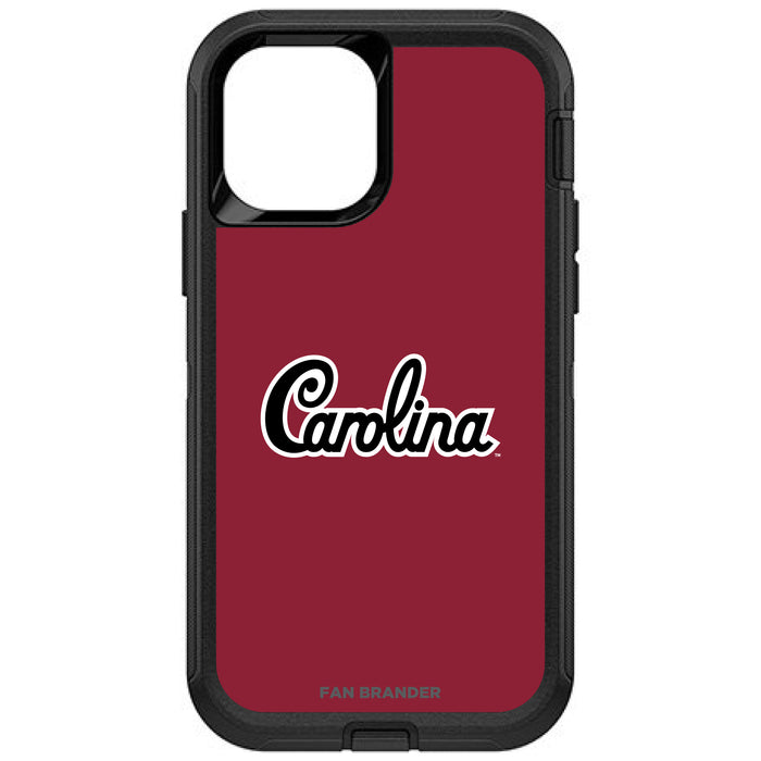 OtterBox Black Phone case with South Carolina Gamecocks Carolina With Team Background