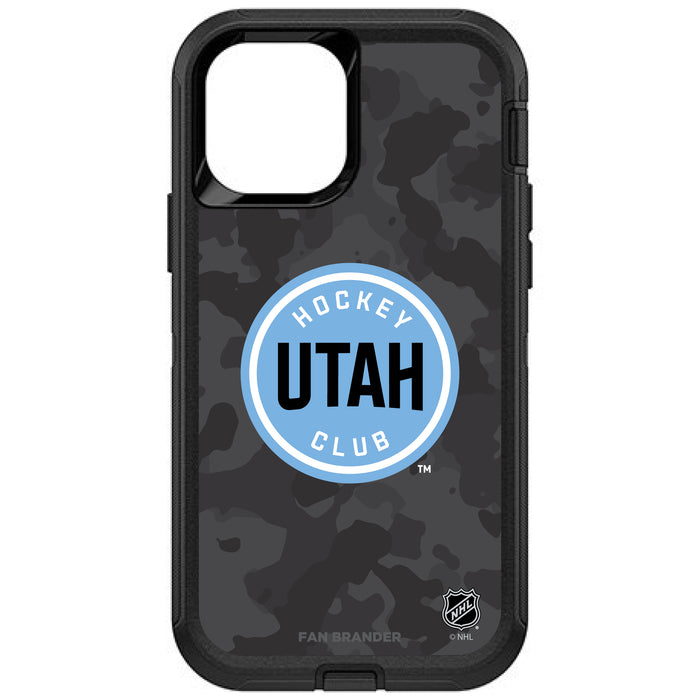 OtterBox Black Phone case with Utah Hockey Club Urban Camo