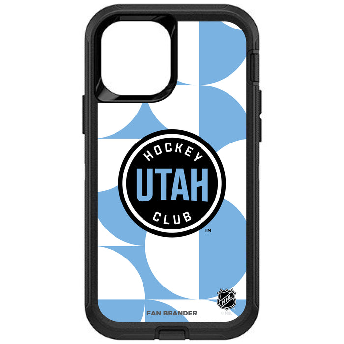 OtterBox Black Phone case with Utah Hockey Club Geometric Circle