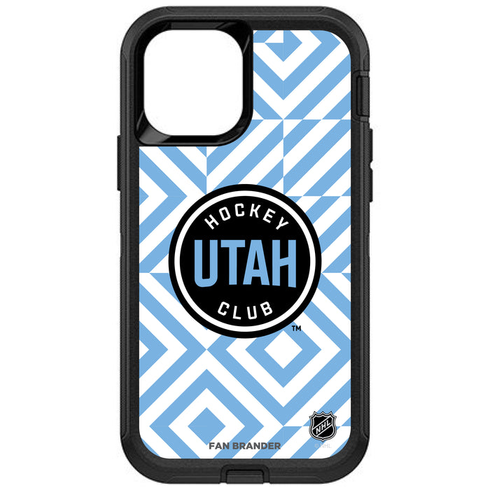 OtterBox Black Phone case with Utah Hockey Club Geometric Diamond