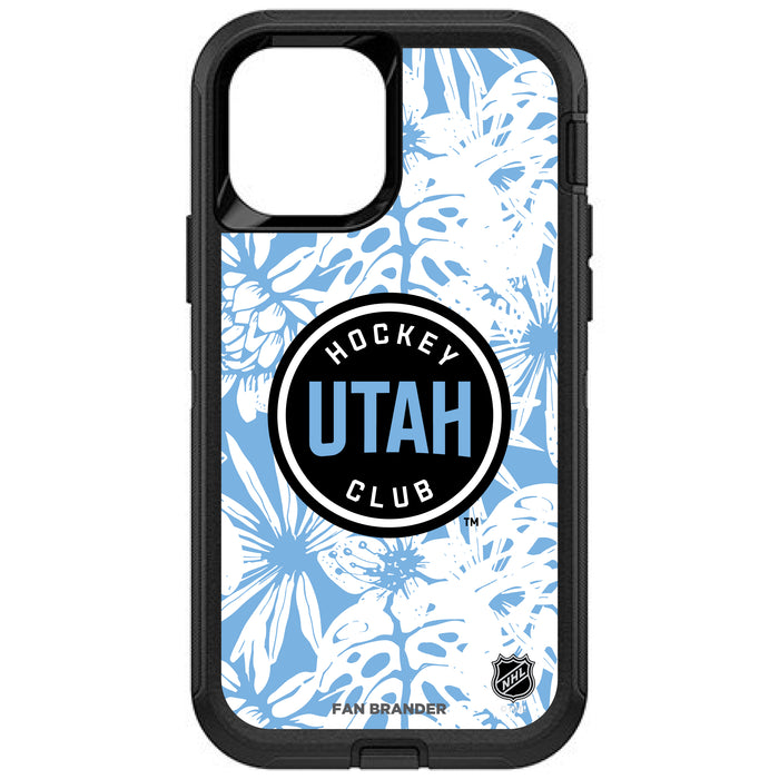 OtterBox Black Phone case with Utah Hockey Club Team Color Hawain Pattern