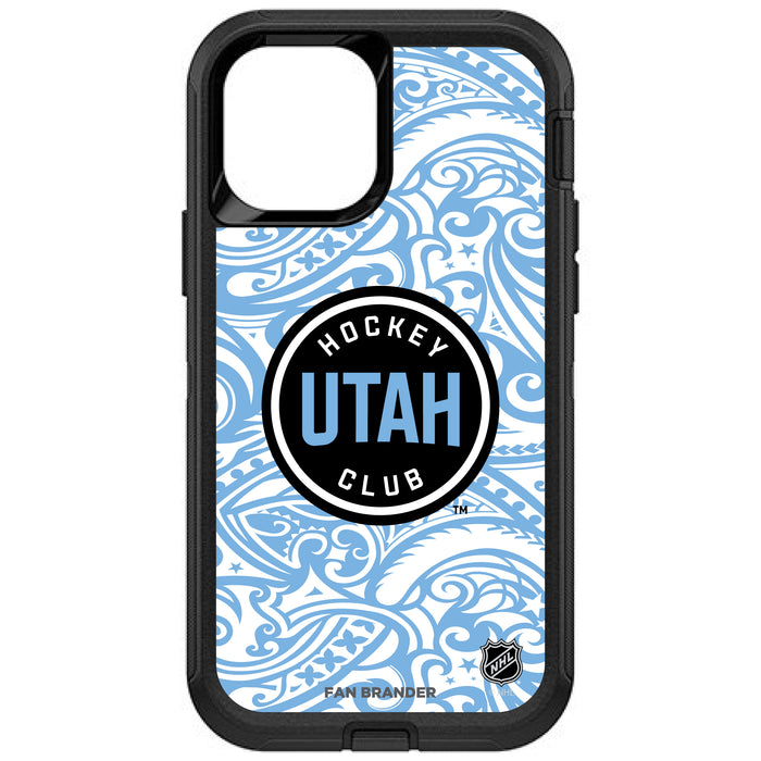 OtterBox Black Phone case with Utah Hockey Club Team Color Tribal