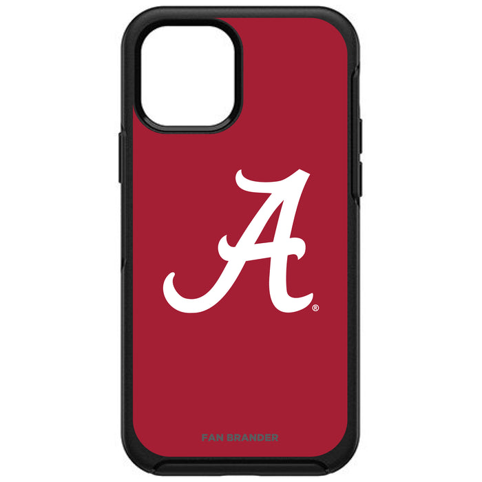 OtterBox Black Phone case with Alabama Crimson Tide Alabama A With Team Background