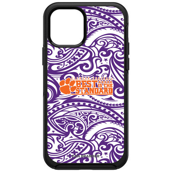 OtterBox Black Phone case with Clemson Tigers Best Standard With Urban Camo Background