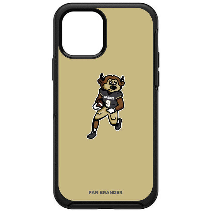 OtterBox Black Phone case with Colorado Buffaloes Ralphie Football With Team Background