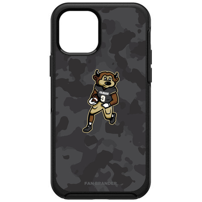 OtterBox Black Phone case with Colorado Buffaloes Ralphie Football with Team Color Tribal